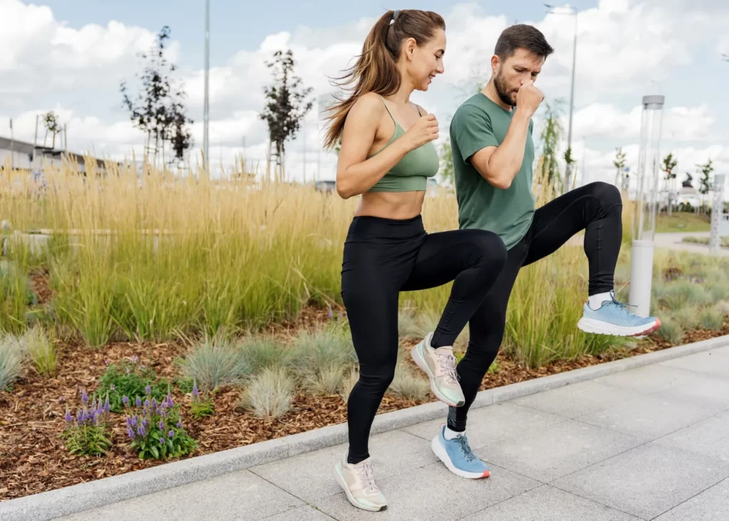 couple jogging